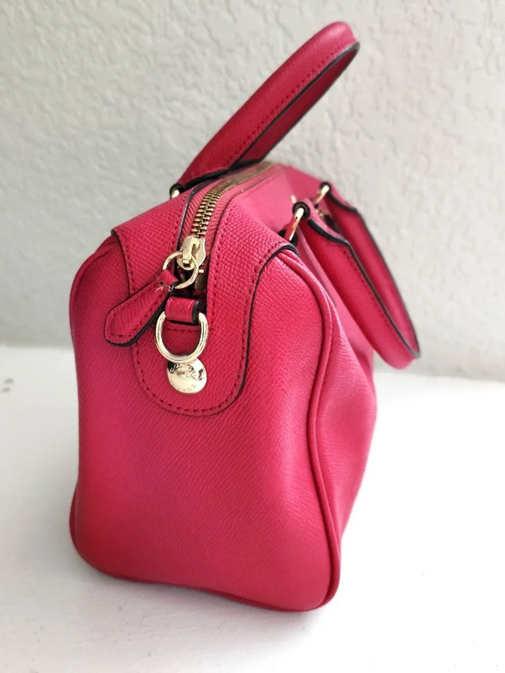 Euc Coach Mini Bennett Red Crossbody Bag Purse
